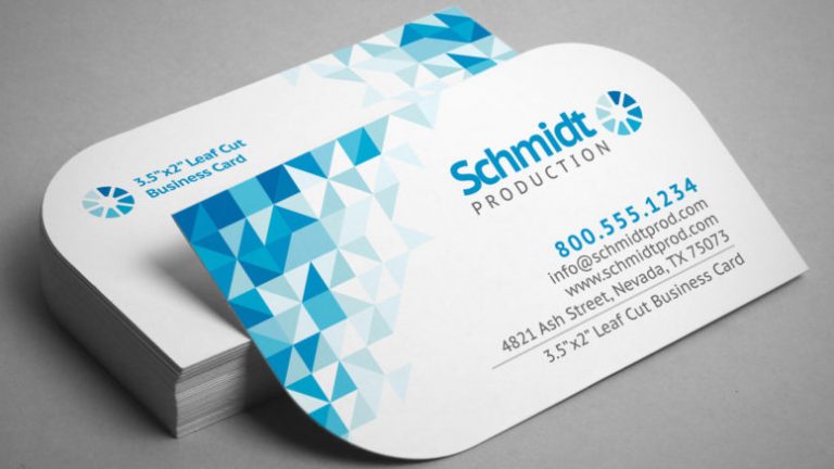 500 Business Cards Single Sided Round Corners Express Print South