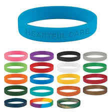 Premium Debossed Silicone Wristbands x 50