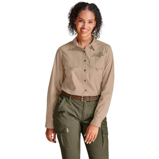 Ladies Long Sleeve Mawenzi Twill Shirt - Image 6