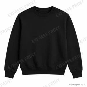 Black crew-neck sweater, unbranded – Express Print