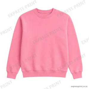 Pink crew-neck sweater, unbranded – Express Print