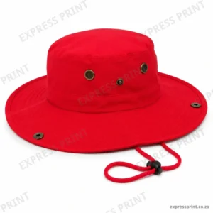 Red safari hat, unbranded – Express Print