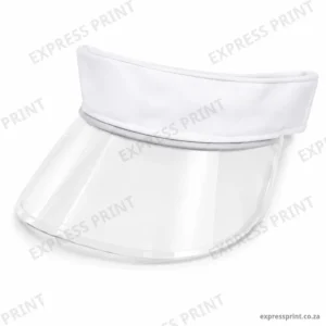 White plastic sun visor – Express Print