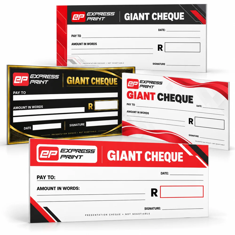 Giant cheque product