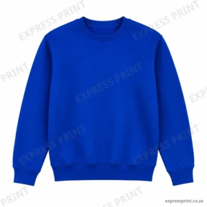 Royal Blue crew-neck sweater, unbranded – Express Print