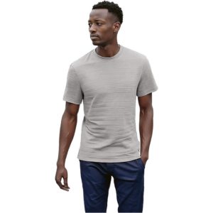 170g Pique Knit Jacquard Stripe T-Shirt branded by Express Print