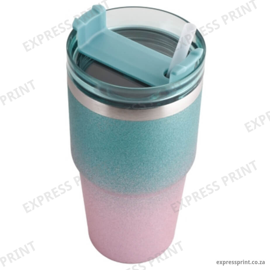 600ml Sparkle Vacuum Mug branded by Express Print