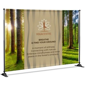 Adjustable Banner Stand Eco - 1.6m x 2.4m printed by Express Print