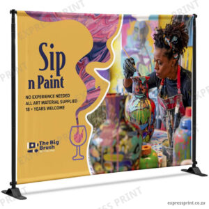 Adjustable Banner Stand Pro - 1.6m x 2.2m printed by Express Print