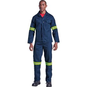 Barron Supreme Poly Cotton Conti Suit With Reflective Tape branded by Express Print