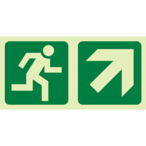 E11 – Running Man + Diagonal Arrow Up and Right
