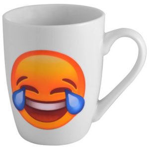 Emoji Oval Cone Mug branded by Express Print