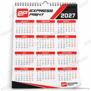 A0 Wall Calendars with Rimming