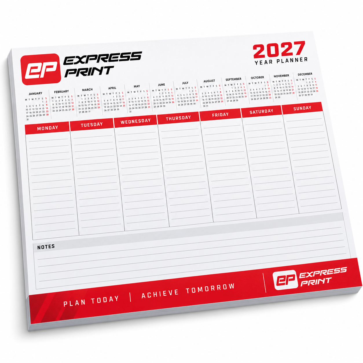 Custom Desk Pad Planners