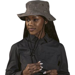 Heritage Washed Oil Skin Outdoor Hat branded by Express Print