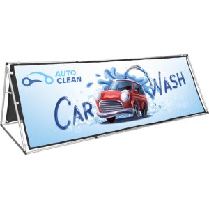 Legend A-Frame With PVC Print - 3m x 1m printed by Express Print