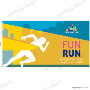 Replacement Skin Legend Curved Banner Wall - 4.2m x 2.25m printed by Express Print