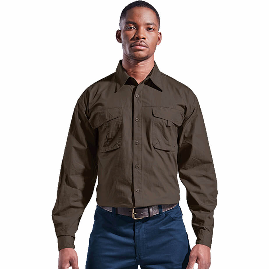 Mens Outback Shirt branded by Express Print