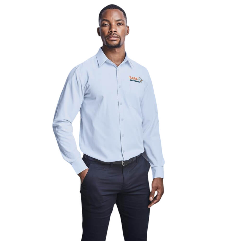 Mens Long Sleeve Carolina Shirt branded by Express Print