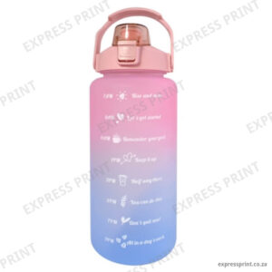 Motivation 2 Litre Water Bottle branded by Express Print