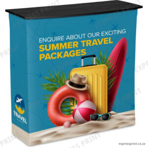 Pop Up Fabric Counter printed by Express Print