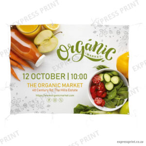 Sublimated Display Fabric Banner - 2m x 1.5m printed by Express Print