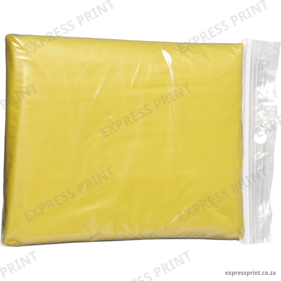 Translucent PVC Poncho branded by Express Print