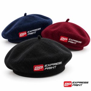 Embroidered custom berets