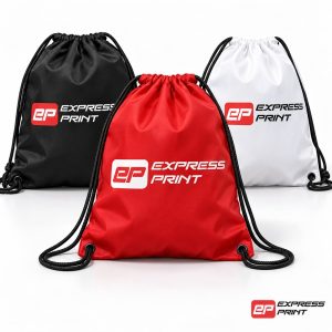 Printed drawstring bags