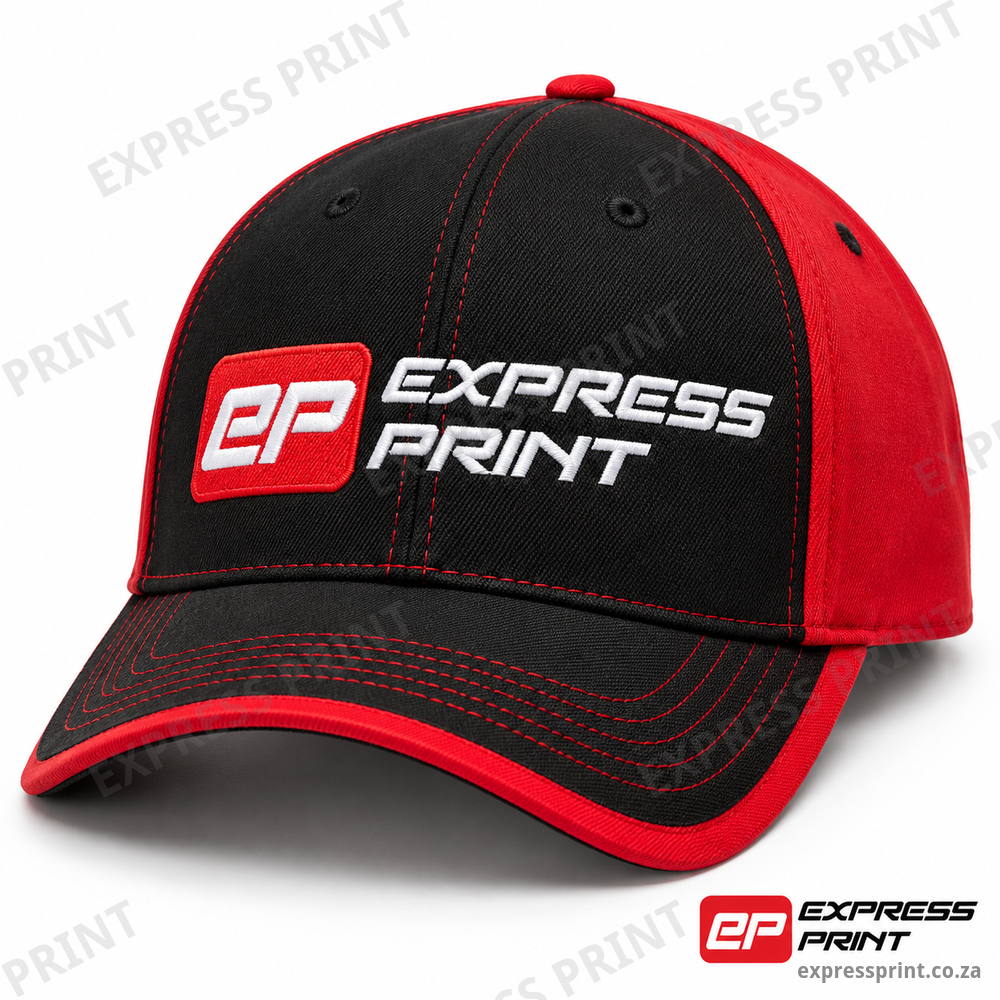 Embroidery 3 logos On Cap