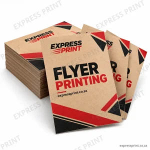 Flyers on kraft-look paper design by Express Print