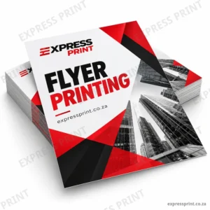 Stack of A3 flyers printed by Express Print