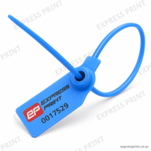 Blue Printed Security Seals (Numbered, with Logo)