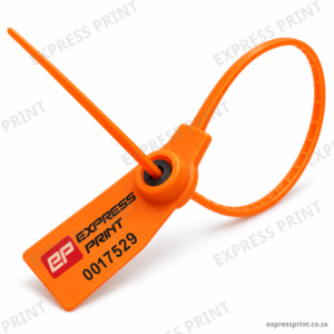 Orange Printed Security Seals (Numbered, with Logo)