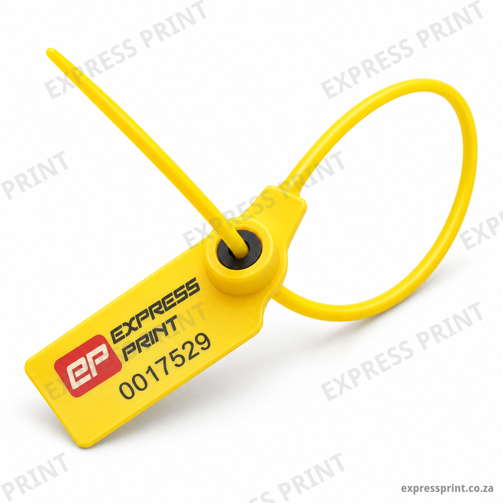 Yellow printed security seal