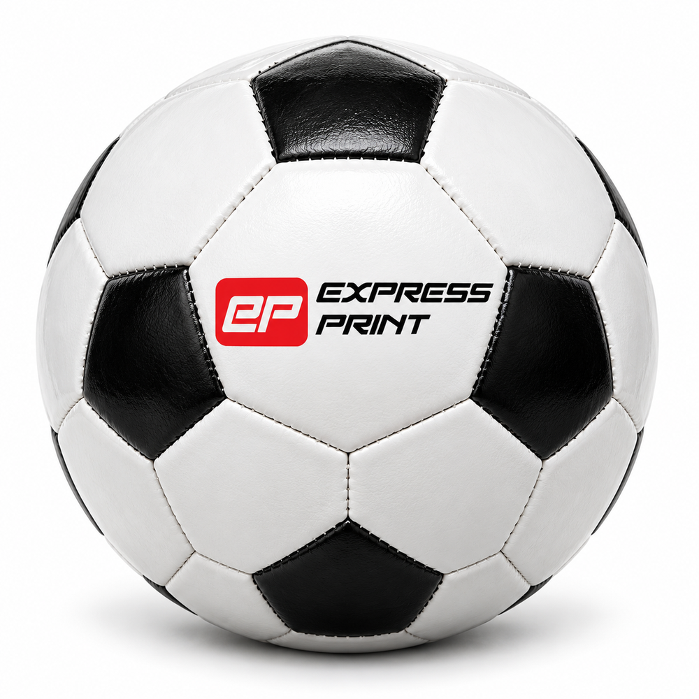 Branded soccer ball with logo