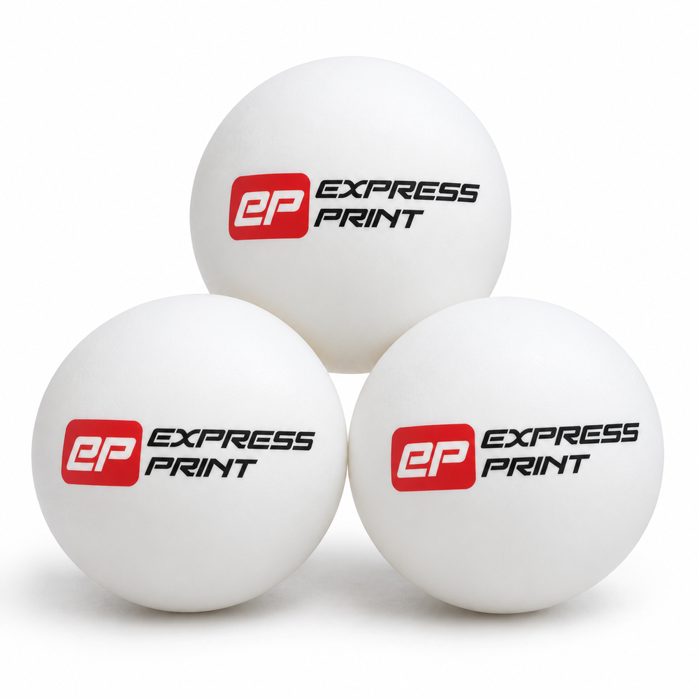 Branded table tennis balls