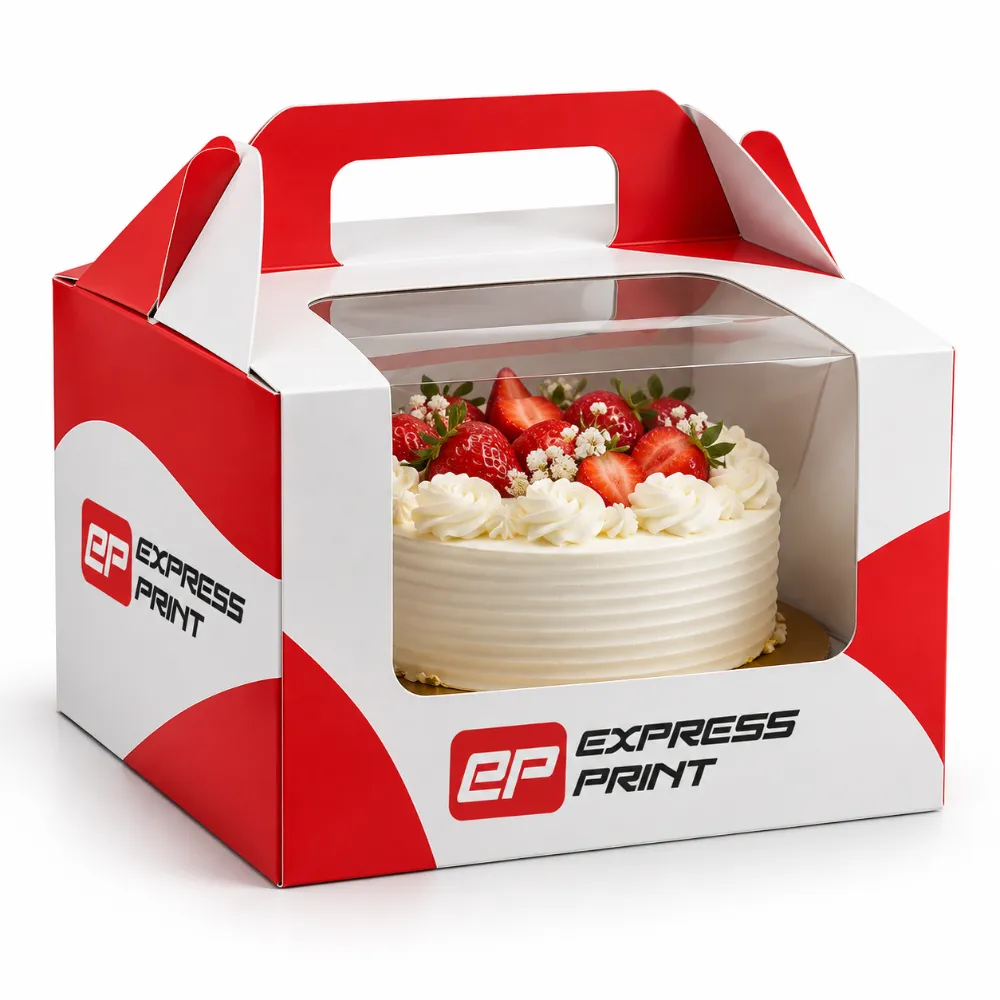 Express Print window cake box printed with your branding