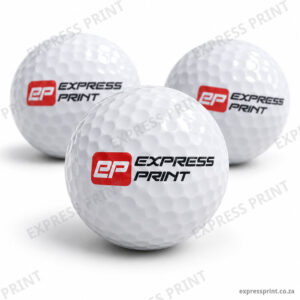 Golf balls printed with a company logo – Express Print