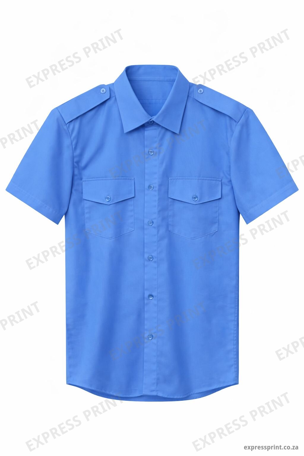 Short Sleeve Pilot Shirt - G/N Time Blue