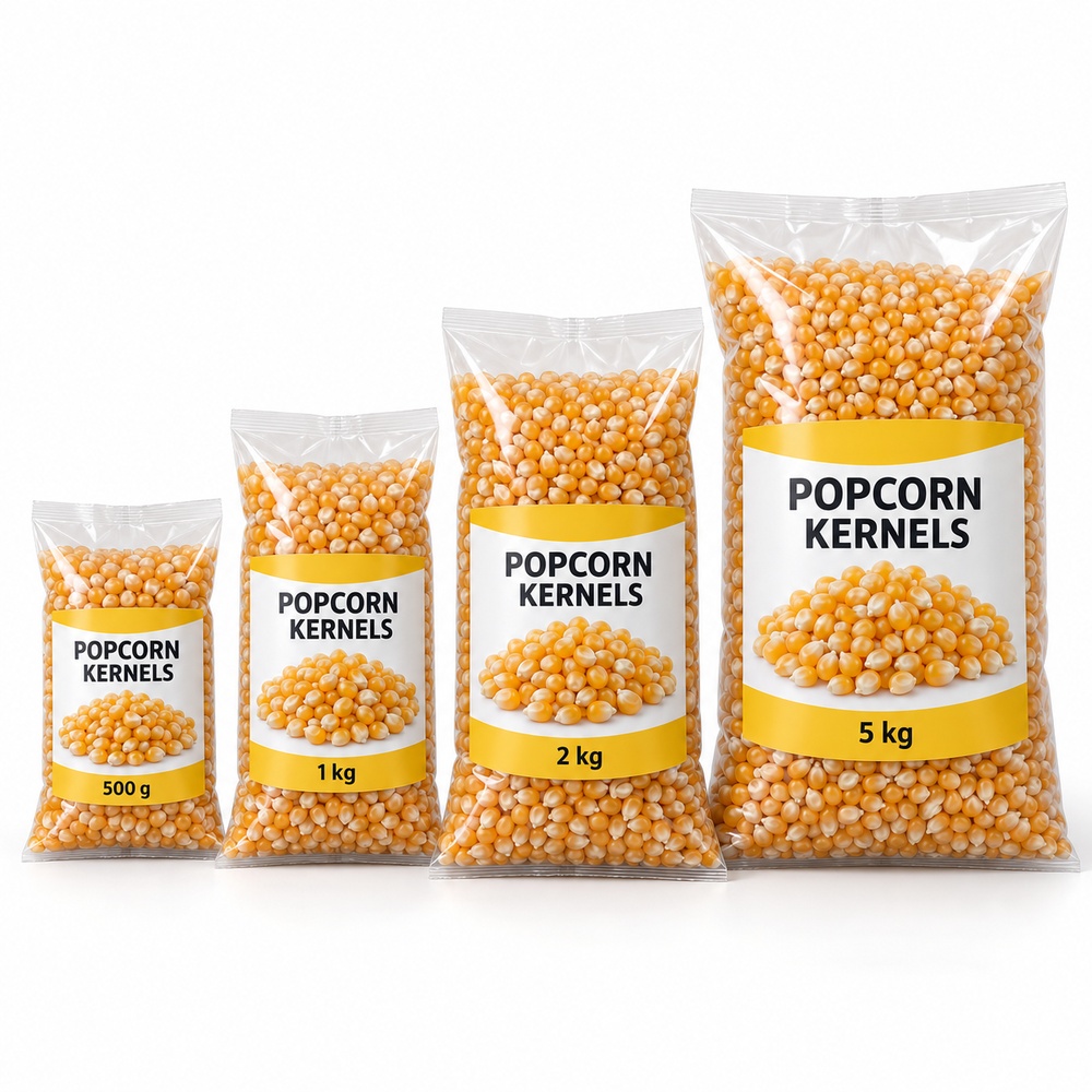 Printed popcorn packaging bags