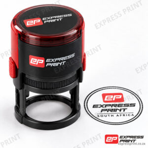 Round self-inking custom stamp