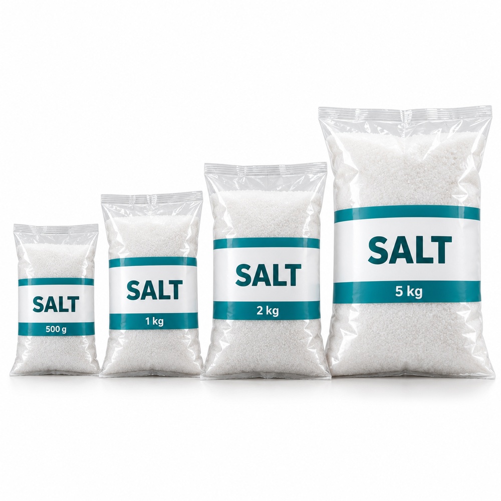 Printed salt packaging bags