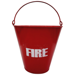 Flat Bottom Steel Fire Bucket