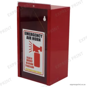 Red Air Horn Metal Case