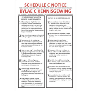 WF42 - Schedule C Notice Sign