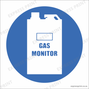 MV17 - SABS Carbon monoxide gas monitor safety sign