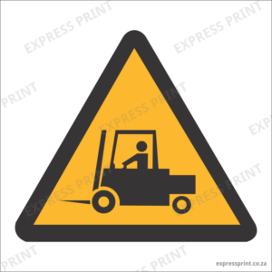 WW20 - SABS Forklift Hazard Safety Sign