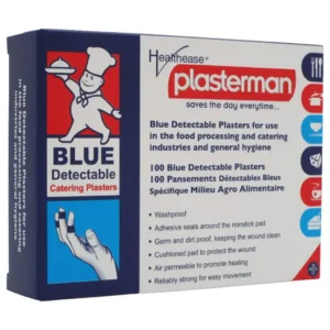 Blue Detectable Catering Plaster Strips – Pack of 100