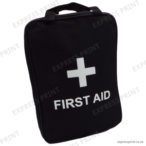 Black First Aid Bag – Portable Emergency Medical Kit Bag